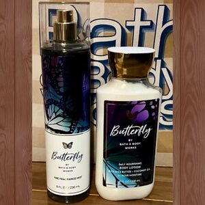 Bath & Body Works Set of 2 - "Butterfly" Fine Fragrance Mist & Body Lotion
